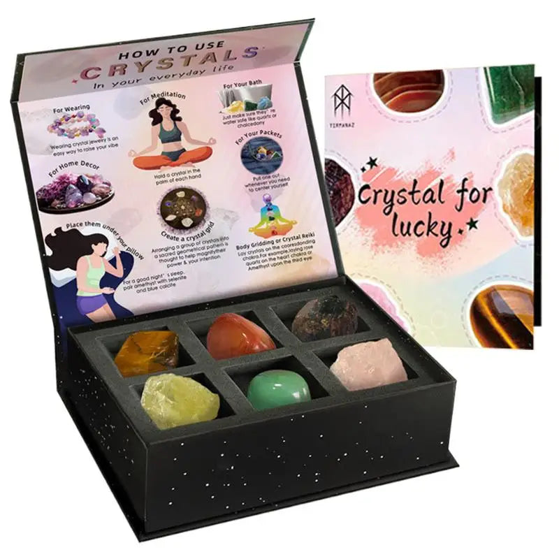 Reiki Crystals Stones Meditation Natural Crystals Stones Kit Emotional Balance Crystal Stone For Meditation Yoga Bedroom