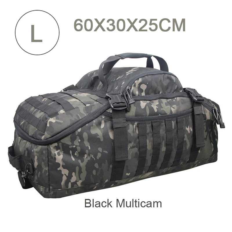 Outdoor Mountaineering Bag Molle Tactical Backpack Large Duffel Bag Hiking Camping Travel Bags