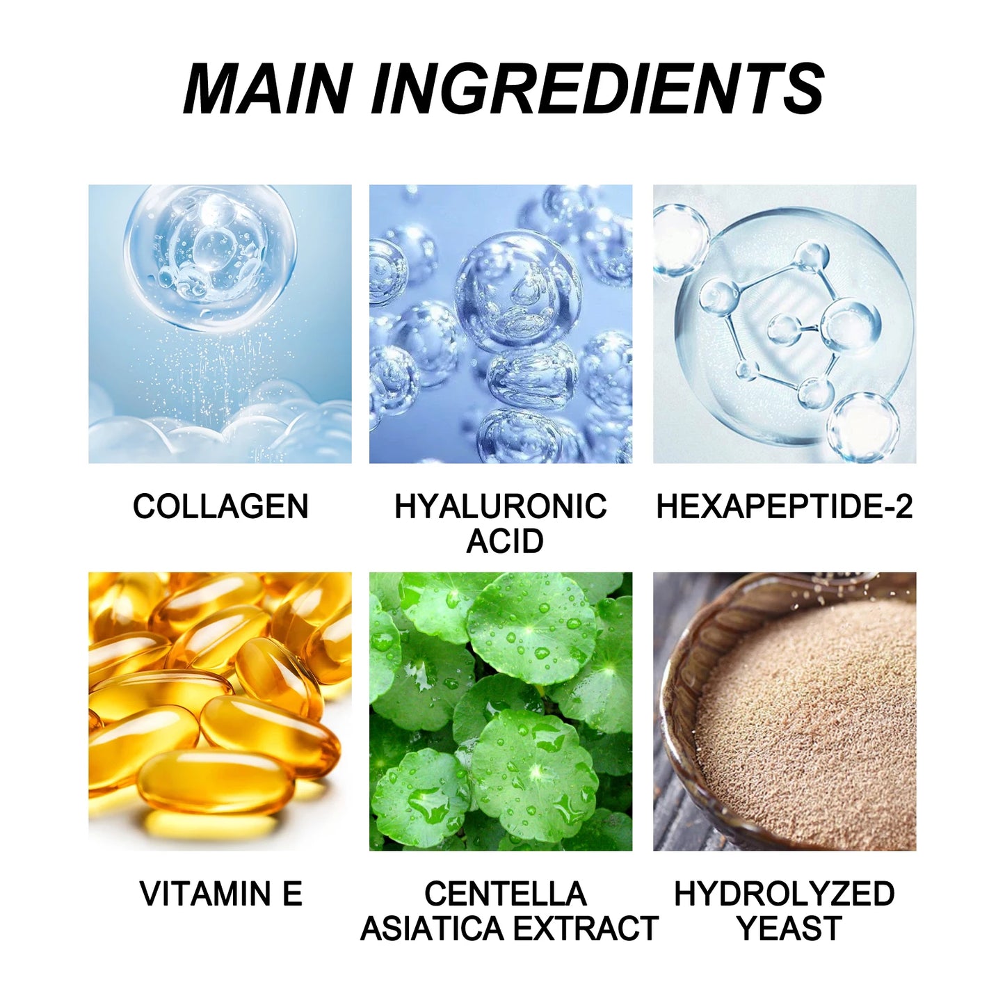 Soluble Collagen Face Mask Hydrolyzed Film Anti Aging Moisturizing Mask Remove Dark Circles Firming Lifting Gel Skin Care Set