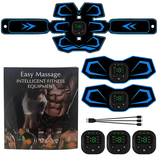 EMS Abdominal Training Device LED Display Ab Sport Exercise Belt USB Rechargeable Ab Workout Equipment Machine for Men and Women