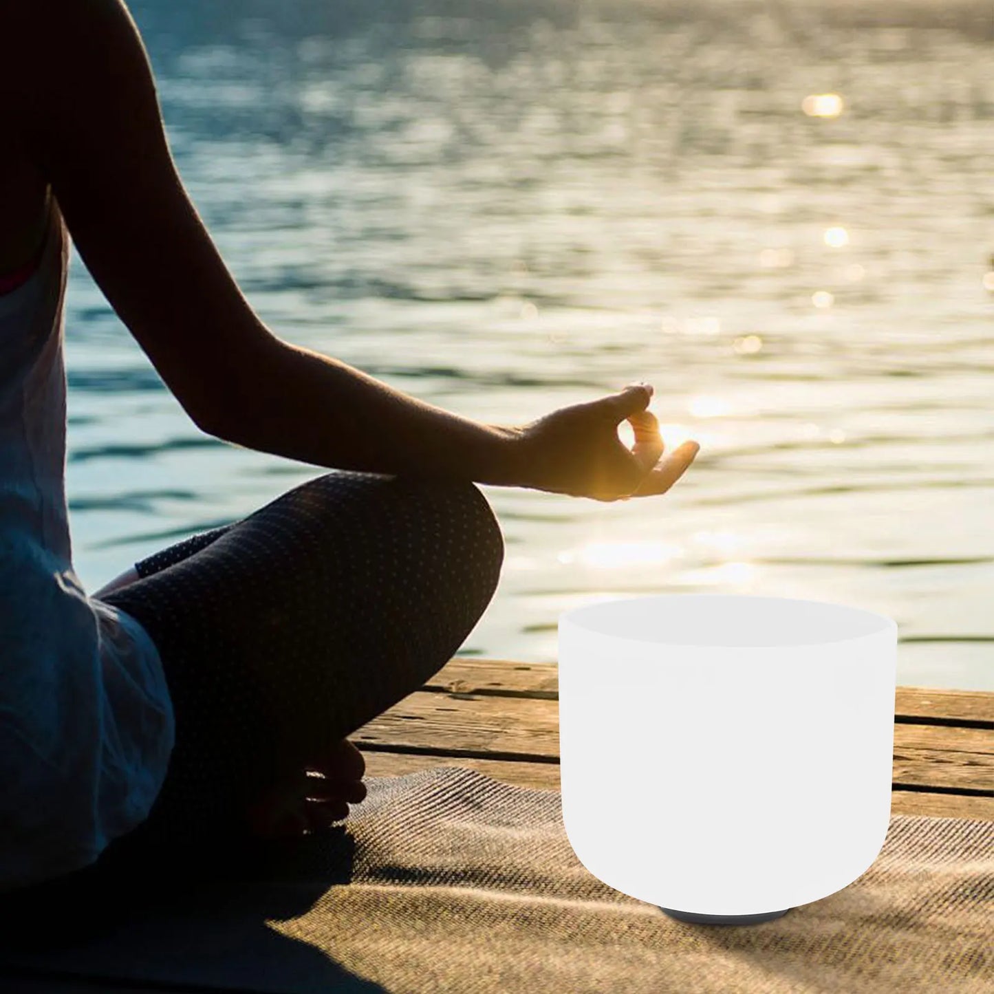 Crystal Sing Bowl, [Perfect Pitch] Music Bowls for Relieve Anxiety,Good Choice for Yoga, Mindfulness, Relaxation & Sound Healing