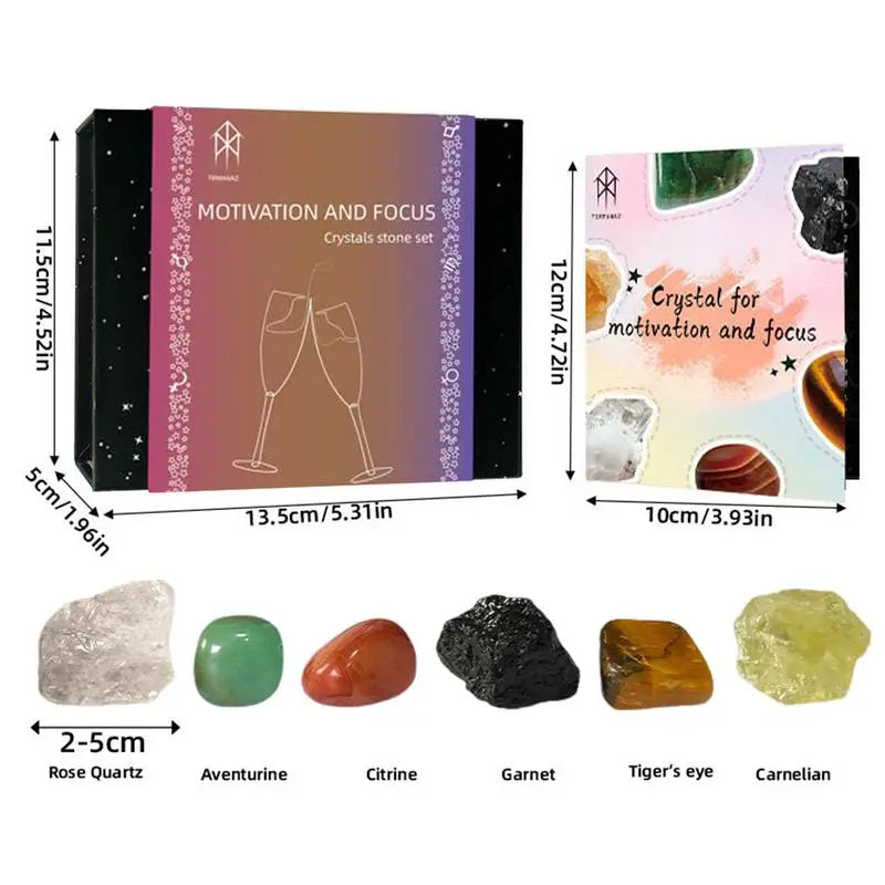 Reiki Crystals Stones Meditation Natural Crystals Stones Kit Emotional Balance Crystal Stone For Meditation Yoga Bedroom