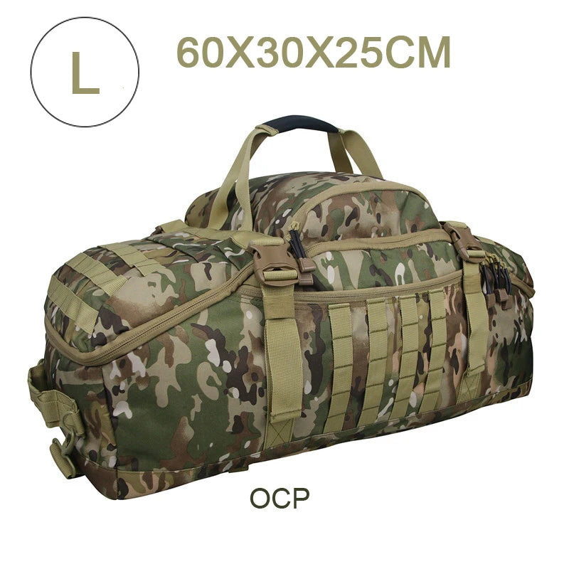 Outdoor Mountaineering Bag Molle Tactical Backpack Large Duffel Bag Hiking Camping Travel Bags