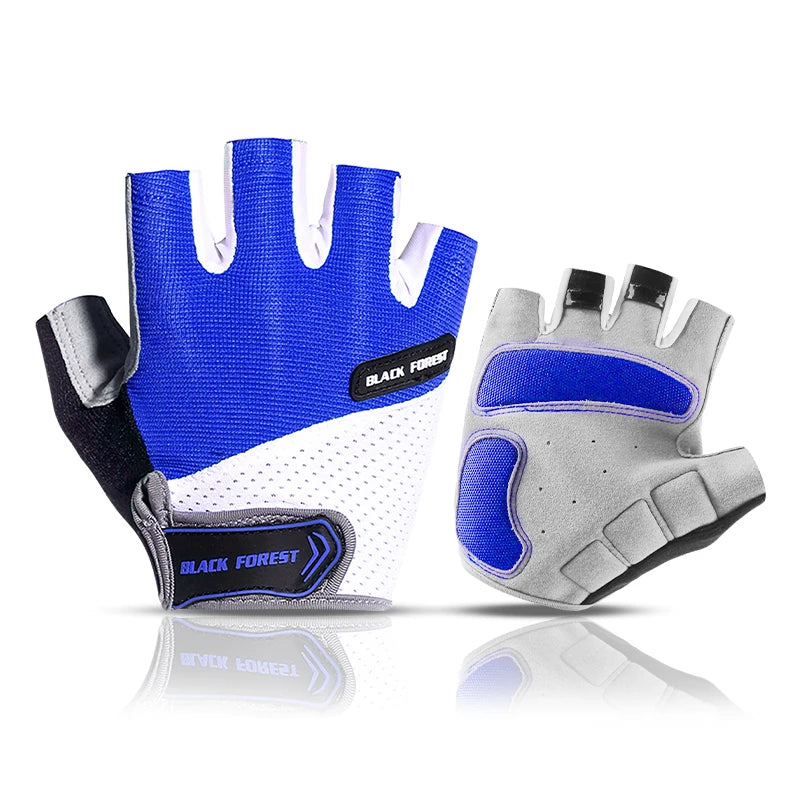 Shockproof GEL Pad Cycling Gloves MTB Gloves Cycling Gloves Bicycle Gloves Half Finger Short Gloves Men Women Summer Bike Gloves