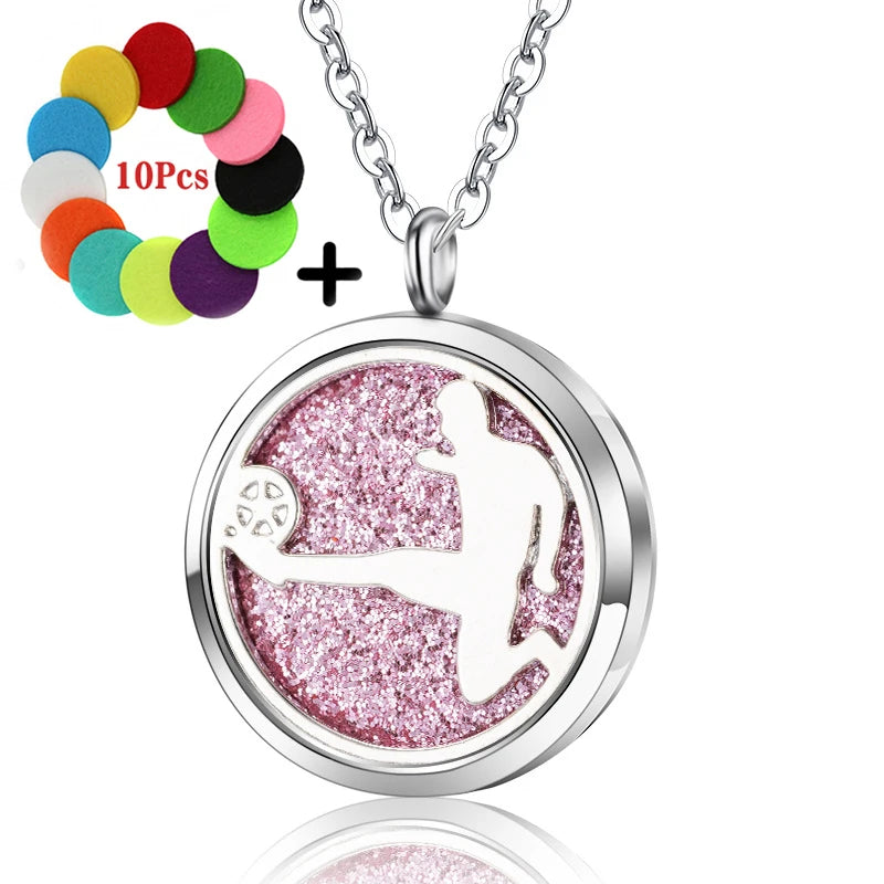 High Quality Patterns Tree of Life Aromatherapy Diffuser Pendant Perfume Locket Women Essential Oil Necklace Jewelry Wholesale