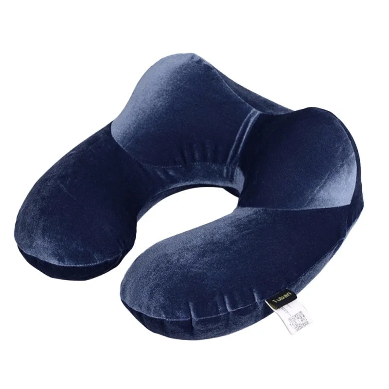 U-shaped Air Travel Pillow Inflatable Neck Pillow Travel Accessories Comfortable Sleep Pillow Portable Neck Protection Pillow