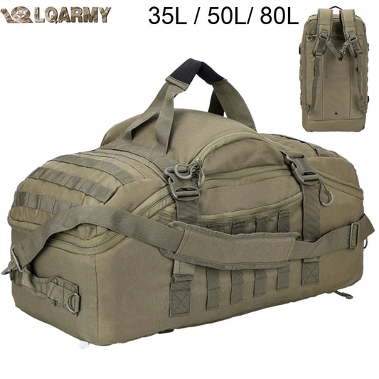 Outdoor Mountaineering Bag Molle Tactical Backpack Large Duffel Bag Hiking Camping Travel Bags