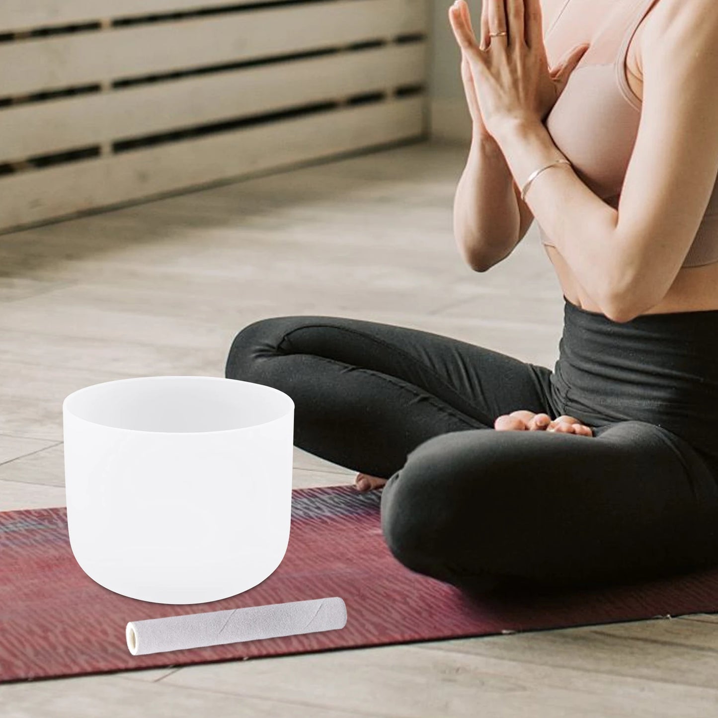 Crystal Sing Bowl, [Perfect Pitch] Music Bowls for Relieve Anxiety,Good Choice for Yoga, Mindfulness, Relaxation & Sound Healing