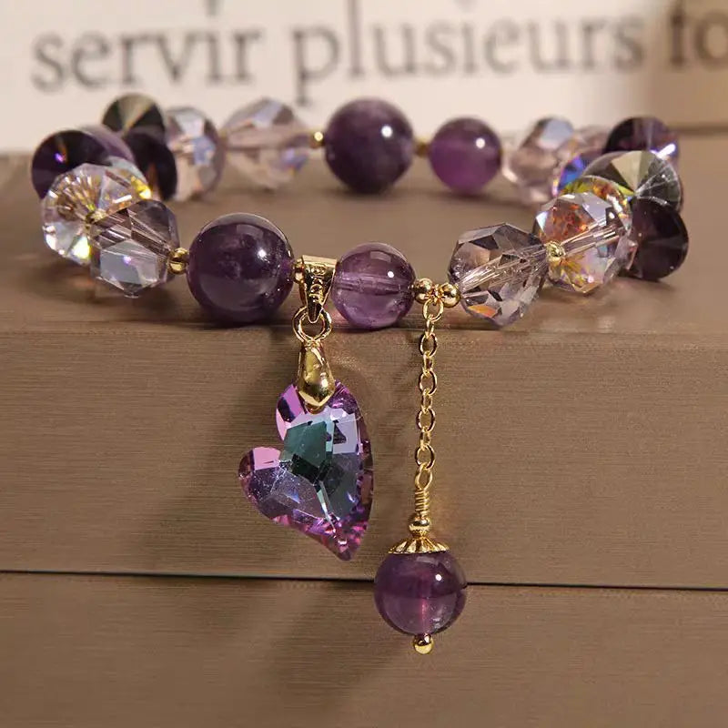 Natural Amethyst Chinese-Style Bracelet – A New Design Symbolizing Love, Romance & Spiritual Awakening