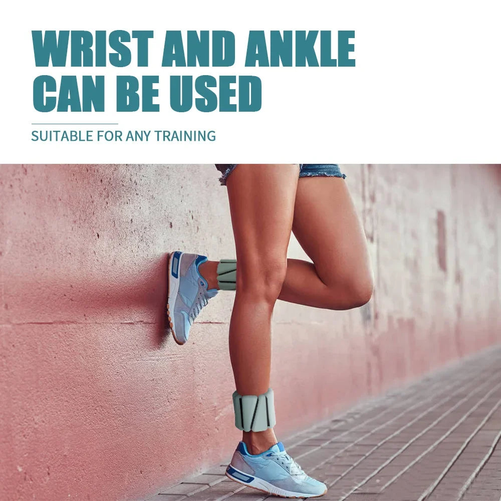 1/2lbs Yoga Fitness Exercise Wrist Weights Bracelet Triangle Silicone Adjustable Ankle Strap Protector Jogging Sports Wristbands