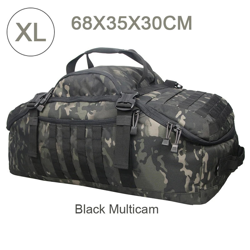 Outdoor Mountaineering Bag Molle Tactical Backpack Large Duffel Bag Hiking Camping Travel Bags