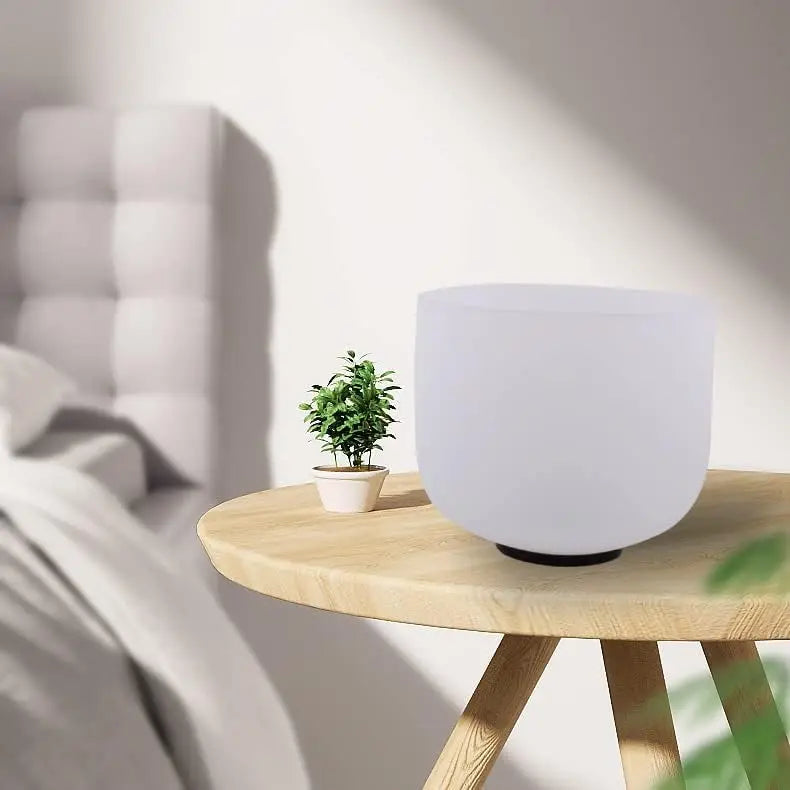 FMTY Perfect Pitch Crystal singing bowls 14"C note sound bowl for healing Mindfulness, Meditation, Yoga, Spiritual and Body Heal