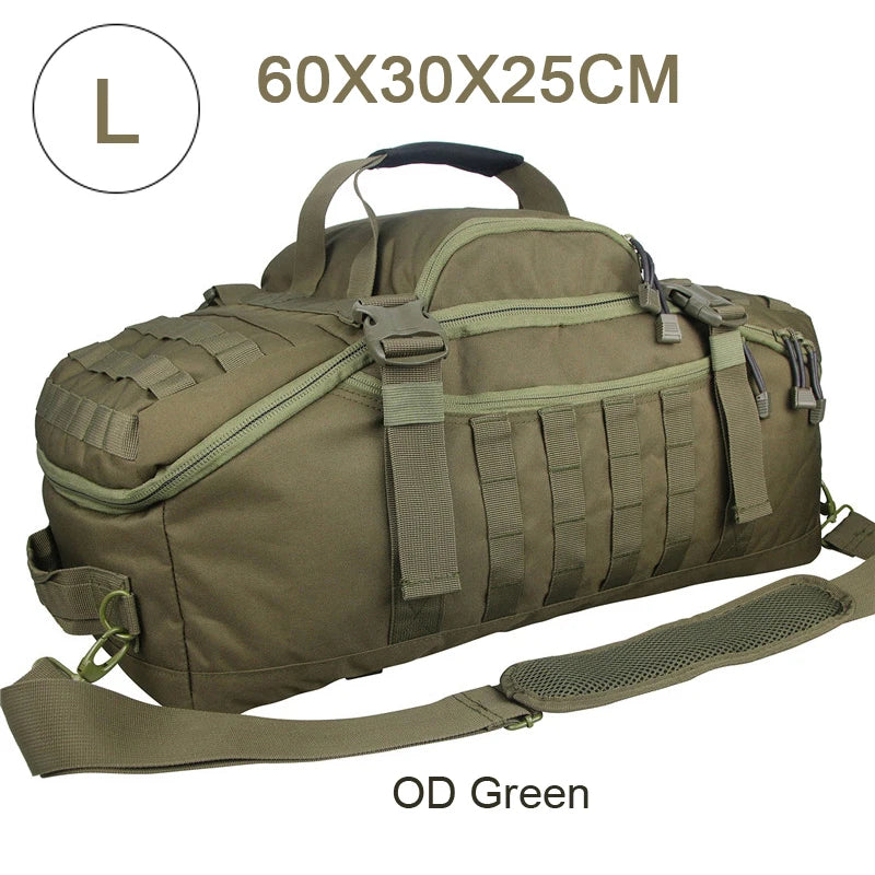 Outdoor Mountaineering Bag Molle Tactical Backpack Large Duffel Bag Hiking Camping Travel Bags