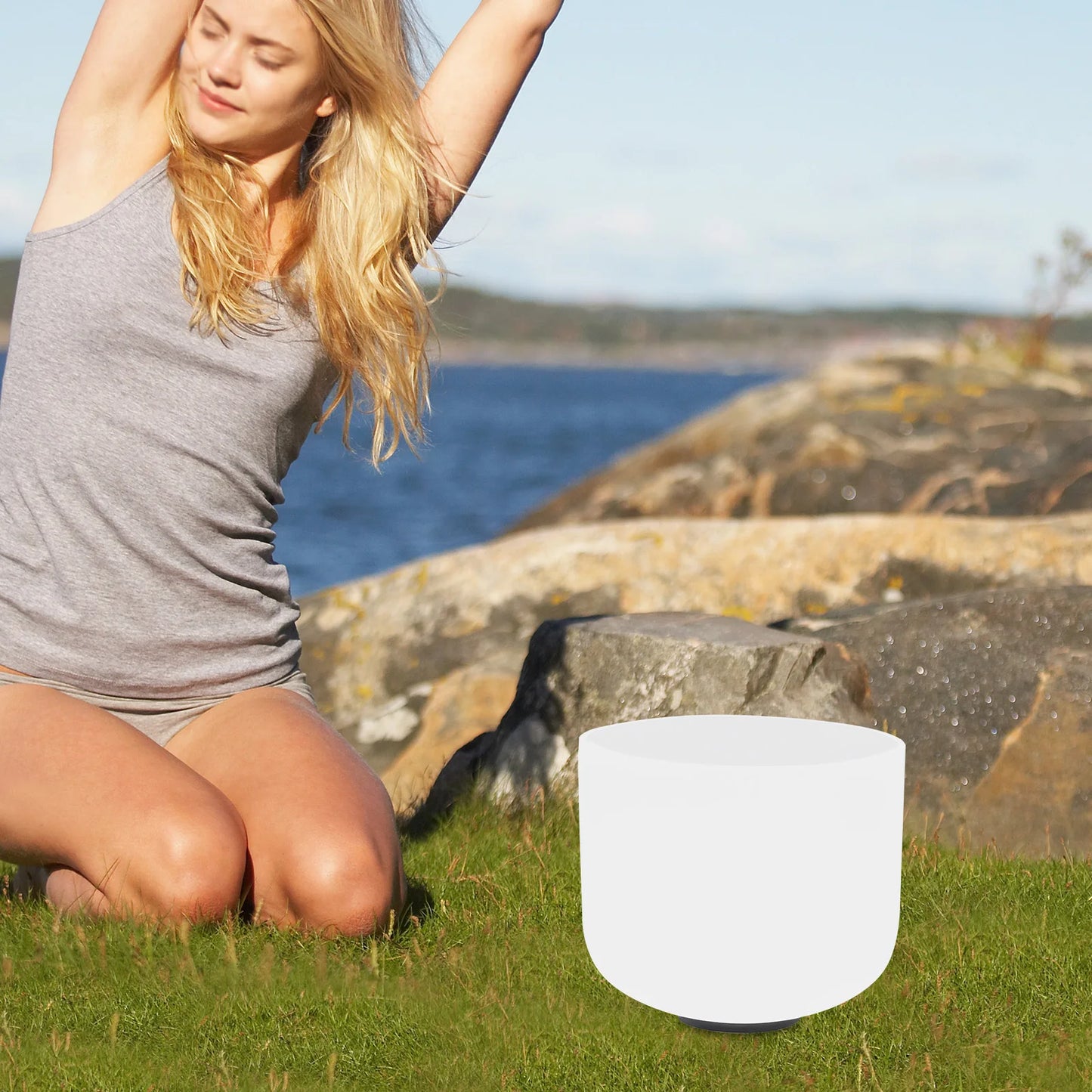 Crystal Sing Bowl, [Perfect Pitch] Music Bowls for Relieve Anxiety,Good Choice for Yoga, Mindfulness, Relaxation & Sound Healing