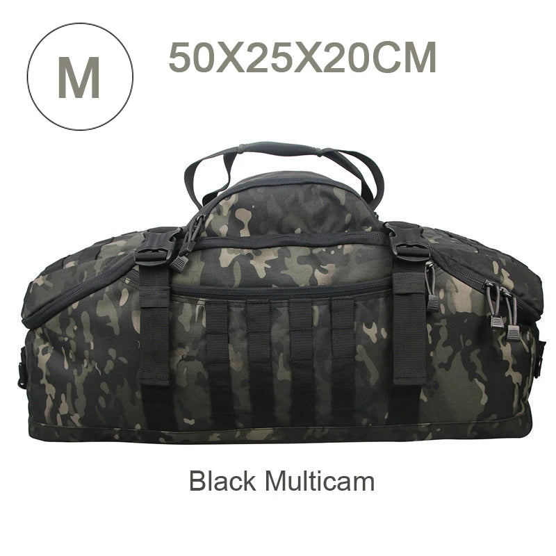 Outdoor Mountaineering Bag Molle Tactical Backpack Large Duffel Bag Hiking Camping Travel Bags