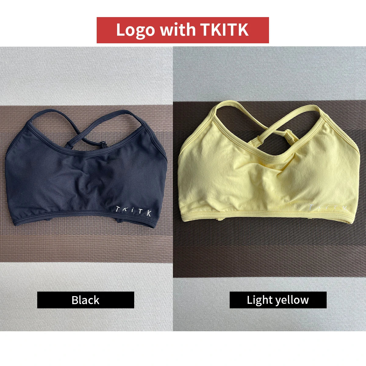 Newly listed price 2Pieces Sports Bra Seamless Spandex Woman Fitness Elastic  Sports Underwear