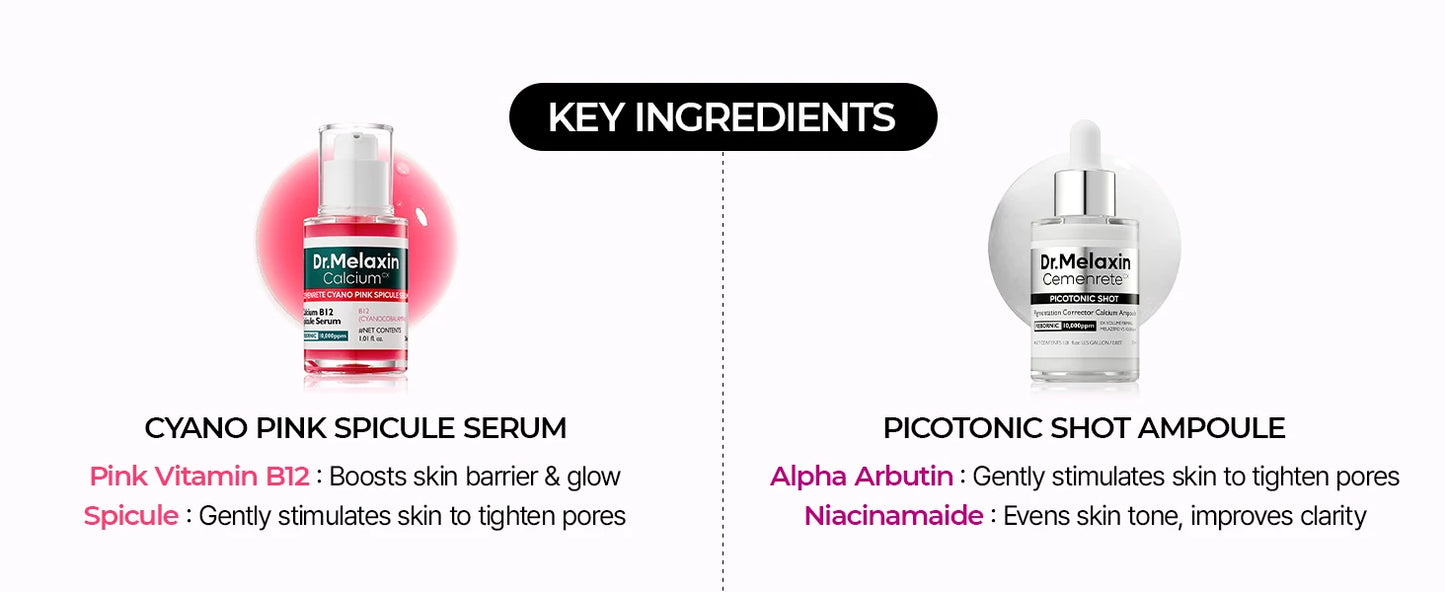 Dr.Melaxin Lumi firm & lift Duo | Korean facial Collagen Firming serum plumping skin & tightening refines skin repair density