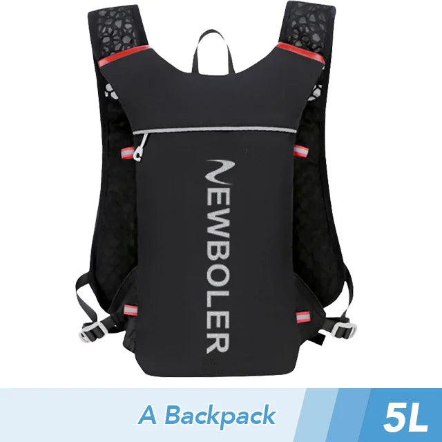 5L Ultra Lightweight Running Backpack Running Trail Hydration Vest Pack Marathon Running Bike Rucksack bag 500ml 2L Soft Flask