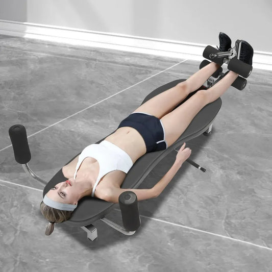 New Back Ligament Stretch Decompression Bench Home Fitness Machine Massage Inversion Table Up To 330 Lbs Weight Capacity