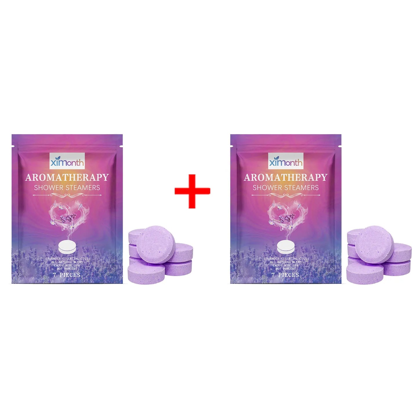 Lavender Shower Tablets Long-Lasting Fragrance Bath Bombs Stress Relief Nighttime Spa Body Aromatherapy Shower Steamers