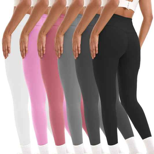 3 Pack Yoga Leggings Women Fitness Leggings Running Cycling Pants Breathable Sports Leggings High Waist Workout Gym Clothing