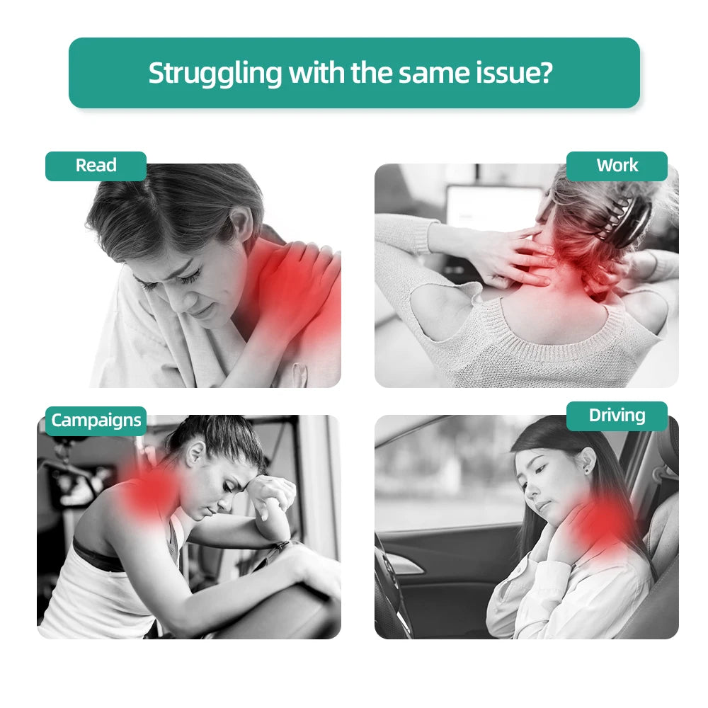 Massage Pillows U-Shaped Neck Massager Kneading Massage Hot Compress Vibration Relieve Neck Fatigue