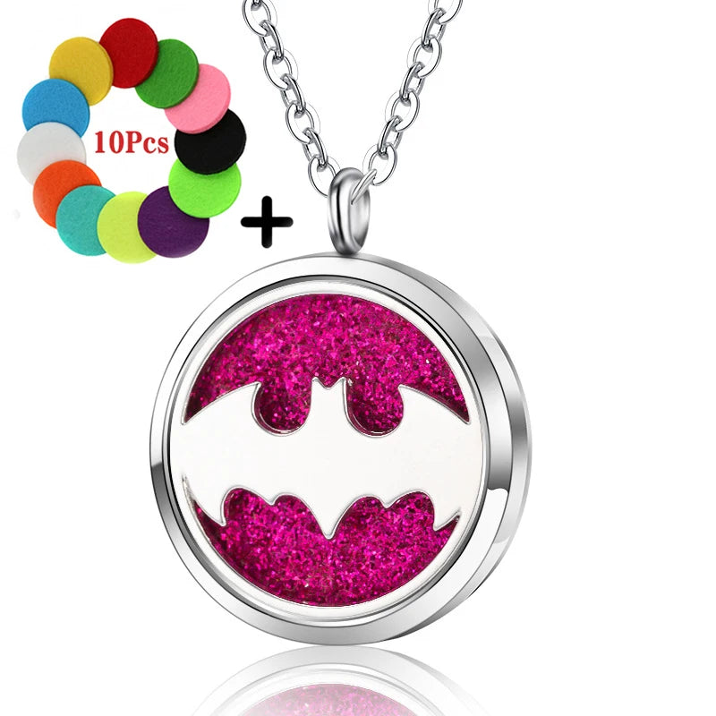 High Quality Patterns Tree of Life Aromatherapy Diffuser Pendant Perfume Locket Women Essential Oil Necklace Jewelry Wholesale