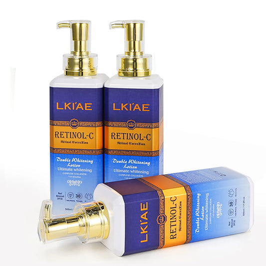 Advanced Retinol Double Whitening Skin Care Set, Deeply Moisturizing, Clean Skin, Reduce Wrinkles, Stains, Dark Spots
