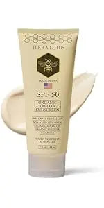 Terra Lotus - Organic Grass-Fed Beef Tallow Balm with Raw Honey - Moisturizing Cream for Soft, Smooth Skin - Handmade