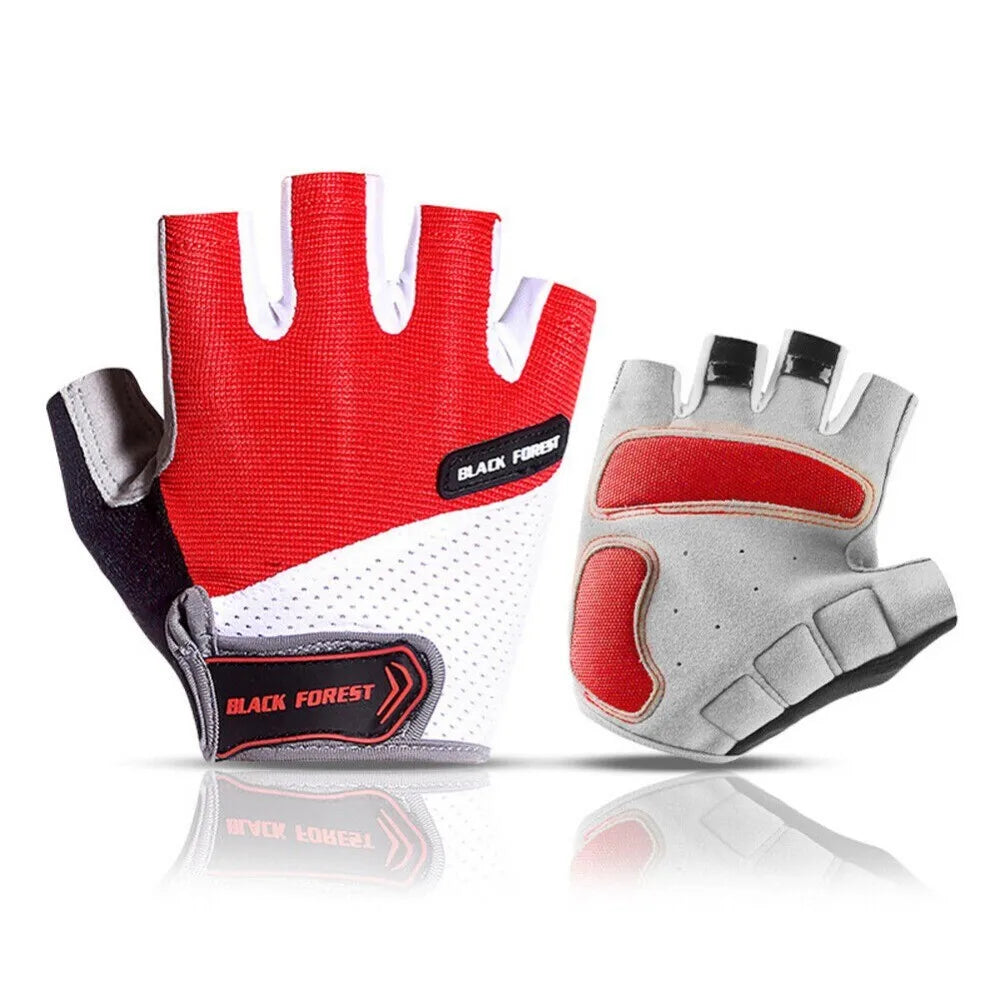Shockproof GEL Pad Cycling Gloves MTB Gloves Cycling Gloves Bicycle Gloves Half Finger Short Gloves Men Women Summer Bike Gloves