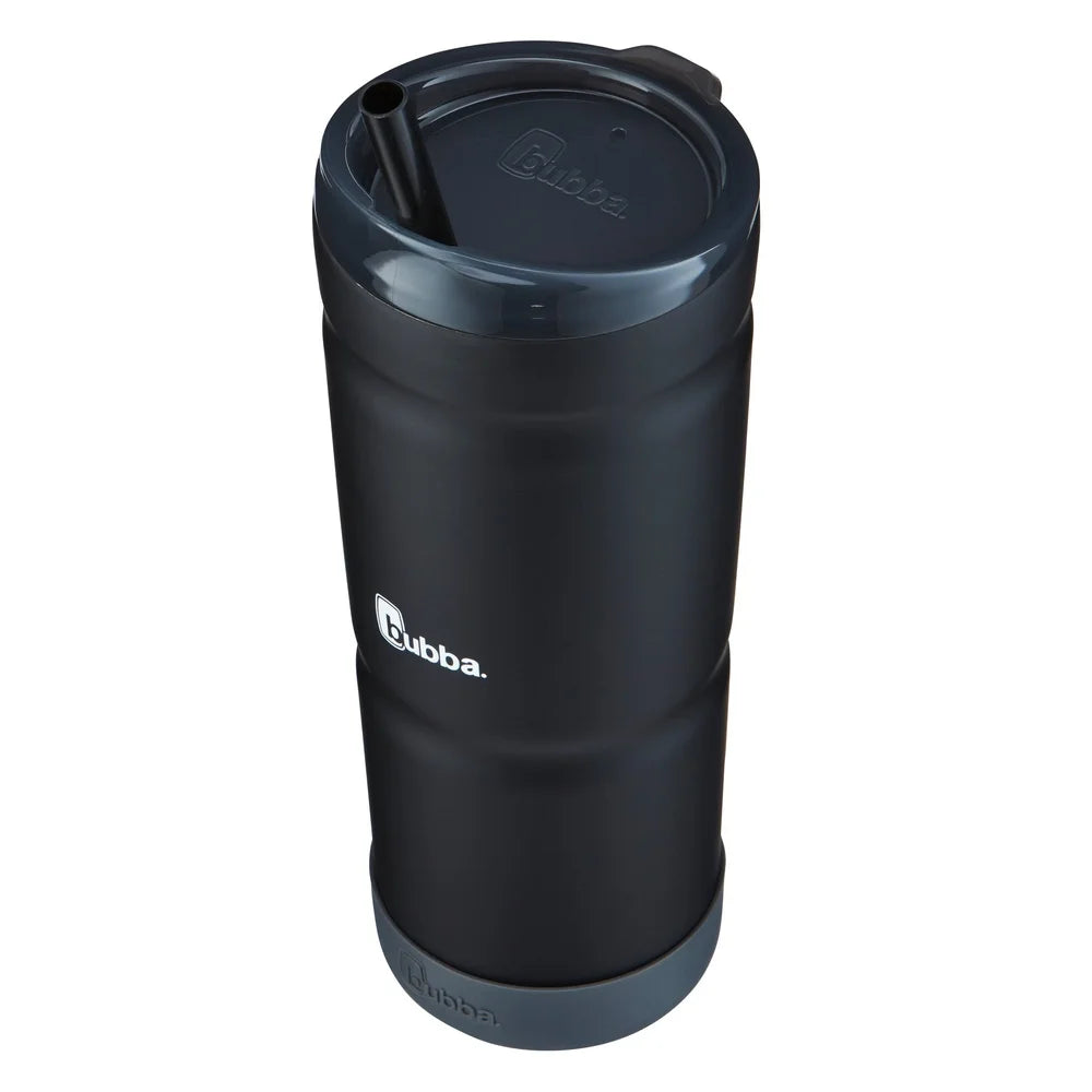 Insulated Stainless Steel Tumbler with Straw Skid-proof Base Vacuum Sealed Drinkware 24oz Easy Clean Portable Cup Holder