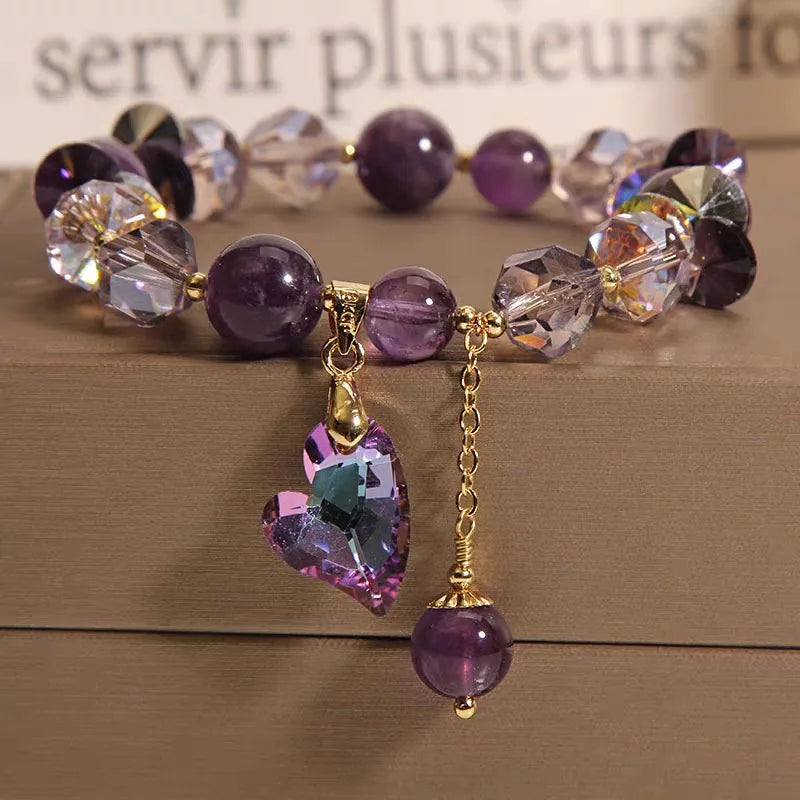 Natural Amethyst Chinese-Style Bracelet – A New Design Symbolizing Love, Romance & Spiritual Awakening