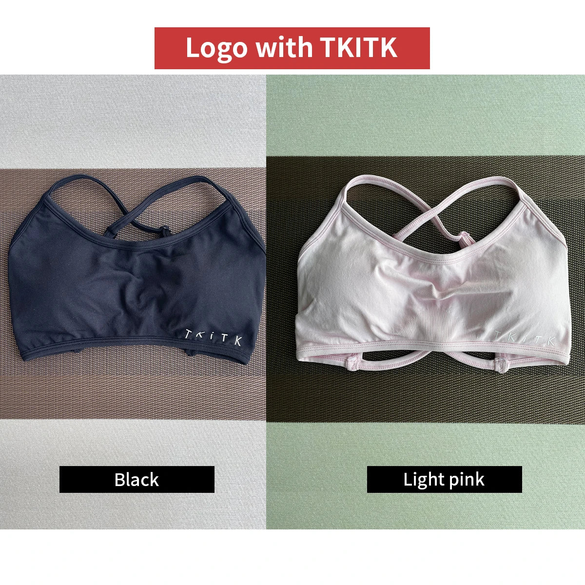 Newly listed price 2Pieces Sports Bra Seamless Spandex Woman Fitness Elastic  Sports Underwear