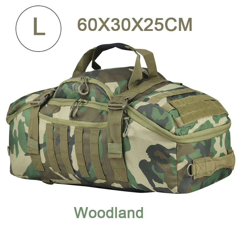 Outdoor Mountaineering Bag Molle Tactical Backpack Large Duffel Bag Hiking Camping Travel Bags