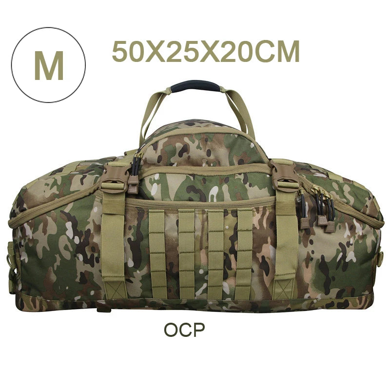 Outdoor Mountaineering Bag Molle Tactical Backpack Large Duffel Bag Hiking Camping Travel Bags
