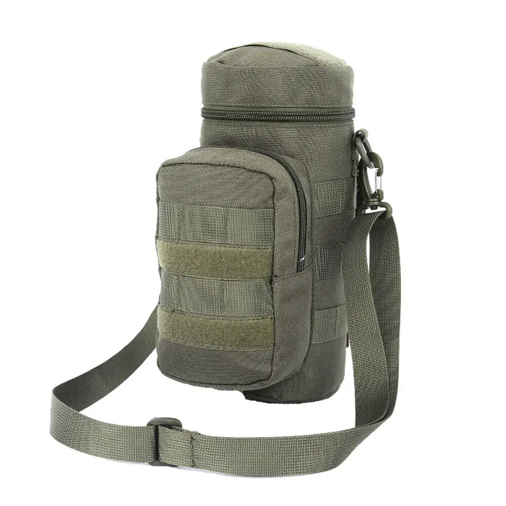 Tactical Molle Water Bottle Pouch Water Bottle Holder Bag Accessory Pouch Cycling Hiking Camping Pack Water Kettle Pouch Holder