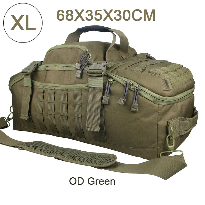 Outdoor Mountaineering Bag Molle Tactical Backpack Large Duffel Bag Hiking Camping Travel Bags
