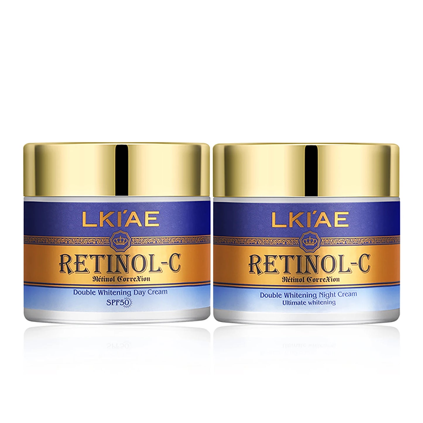 Advanced Retinol Double Whitening Skin Care Set, Deeply Moisturizing, Clean Skin, Reduce Wrinkles, Stains, Dark Spots