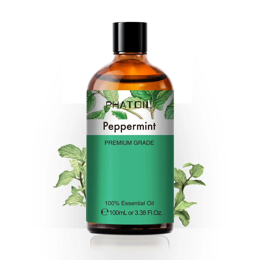 100ML Pure Natural Rose Essential Oils Humidifier Diffuser Lavender Vanilla Peppermint Geranium Cloves Basil Tea Tree Aroma Oil