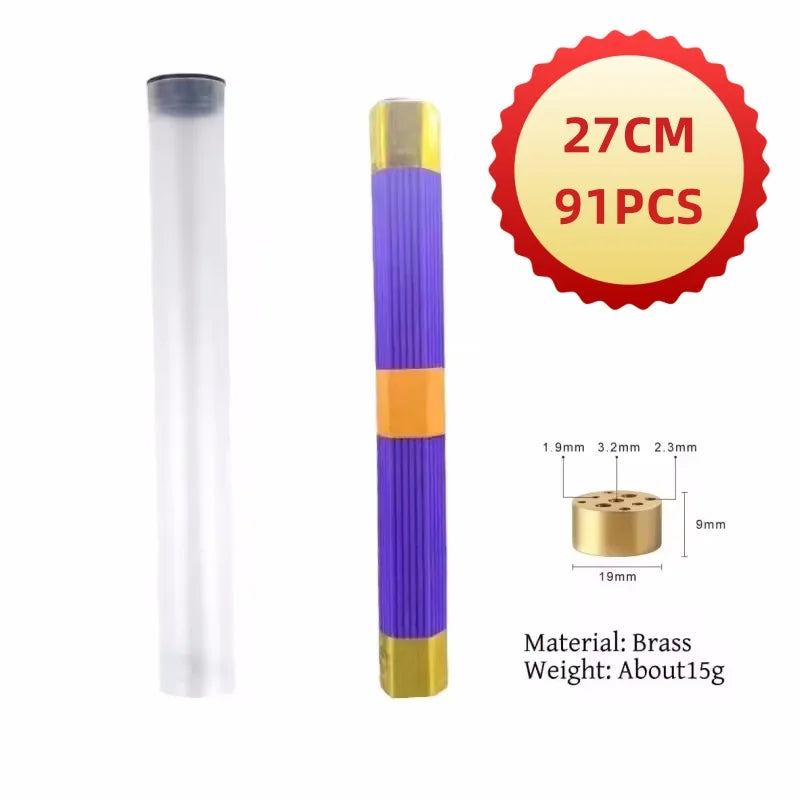 91pcs Natural Blessing Ceremony Incense Praying For Health Love Wealth Natural Sandalwood Incense Sticks With Incense Holder