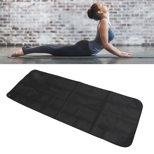 Breathable Hole Grounding Sheet  Anxiety Relief Digestion Meditation Grounding Mat with 16.4ft Cable for Sleeping Black