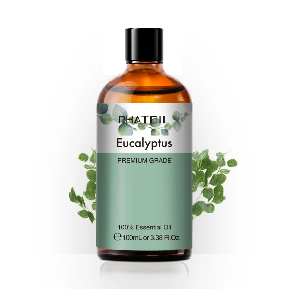 100ML Pure Natural Rose Essential Oils Humidifier Diffuser Lavender Vanilla Peppermint Geranium Cloves Basil Tea Tree Aroma Oil