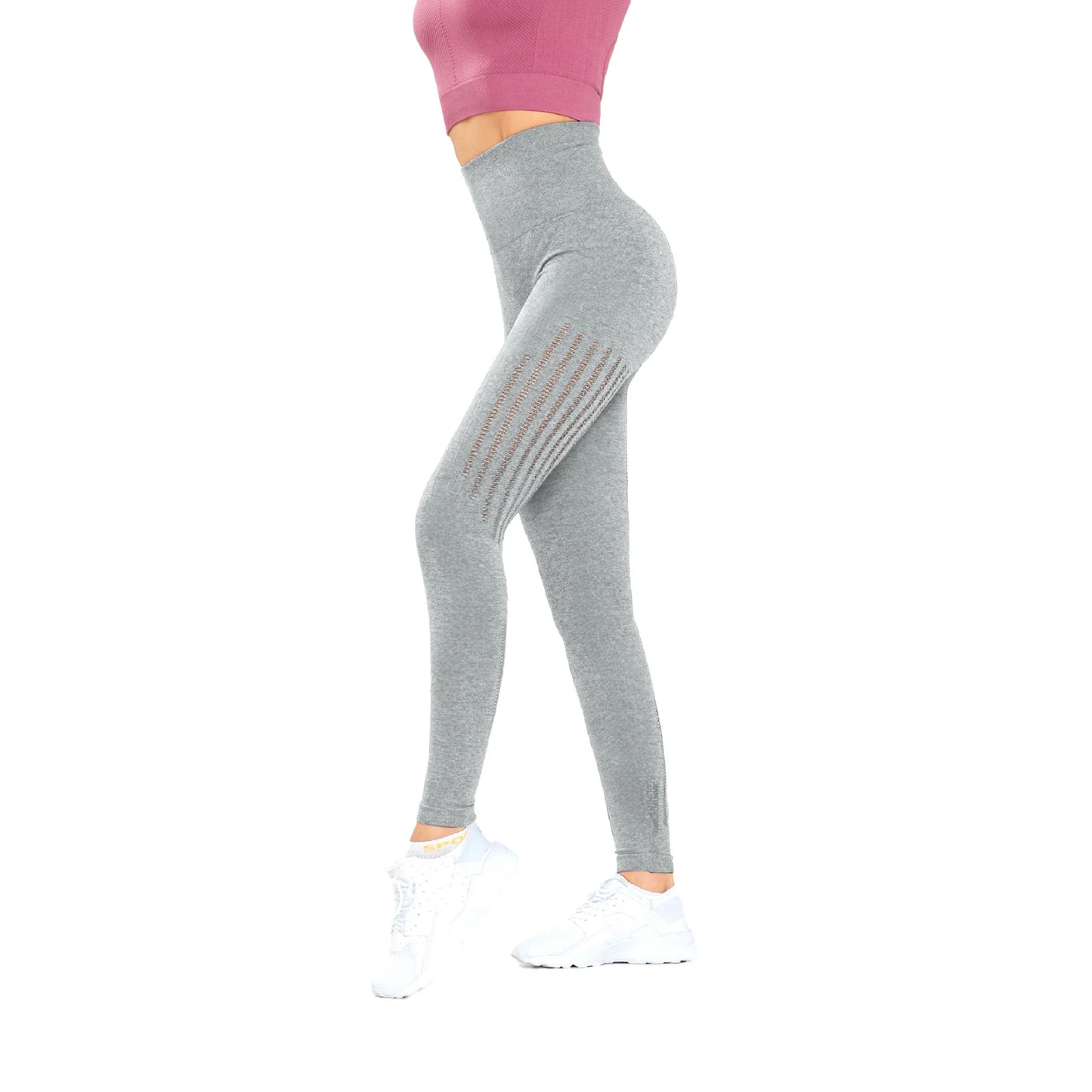 Women s High Waist Yoga Leggings with Tummy Control and Moisture-Wicking Fabric for Running and Workout