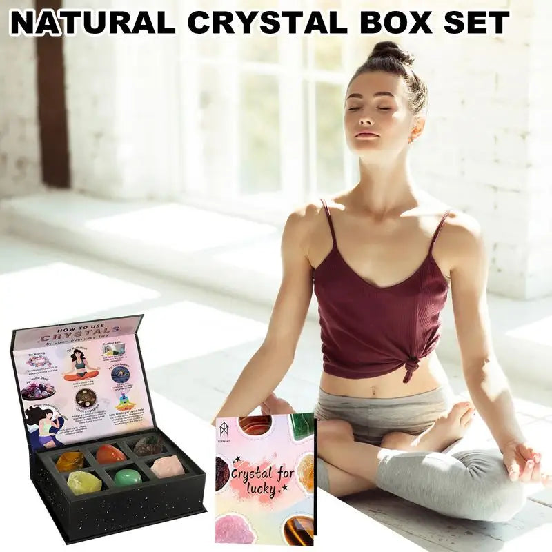 Reiki Crystals Stones Meditation Natural Crystals Stones Kit Emotional Balance Crystal Stone For Meditation Yoga Bedroom