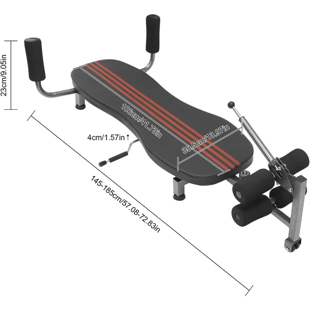 New Back Ligament Stretch Decompression Bench Home Fitness Machine Massage Inversion Table Up To 330 Lbs Weight Capacity