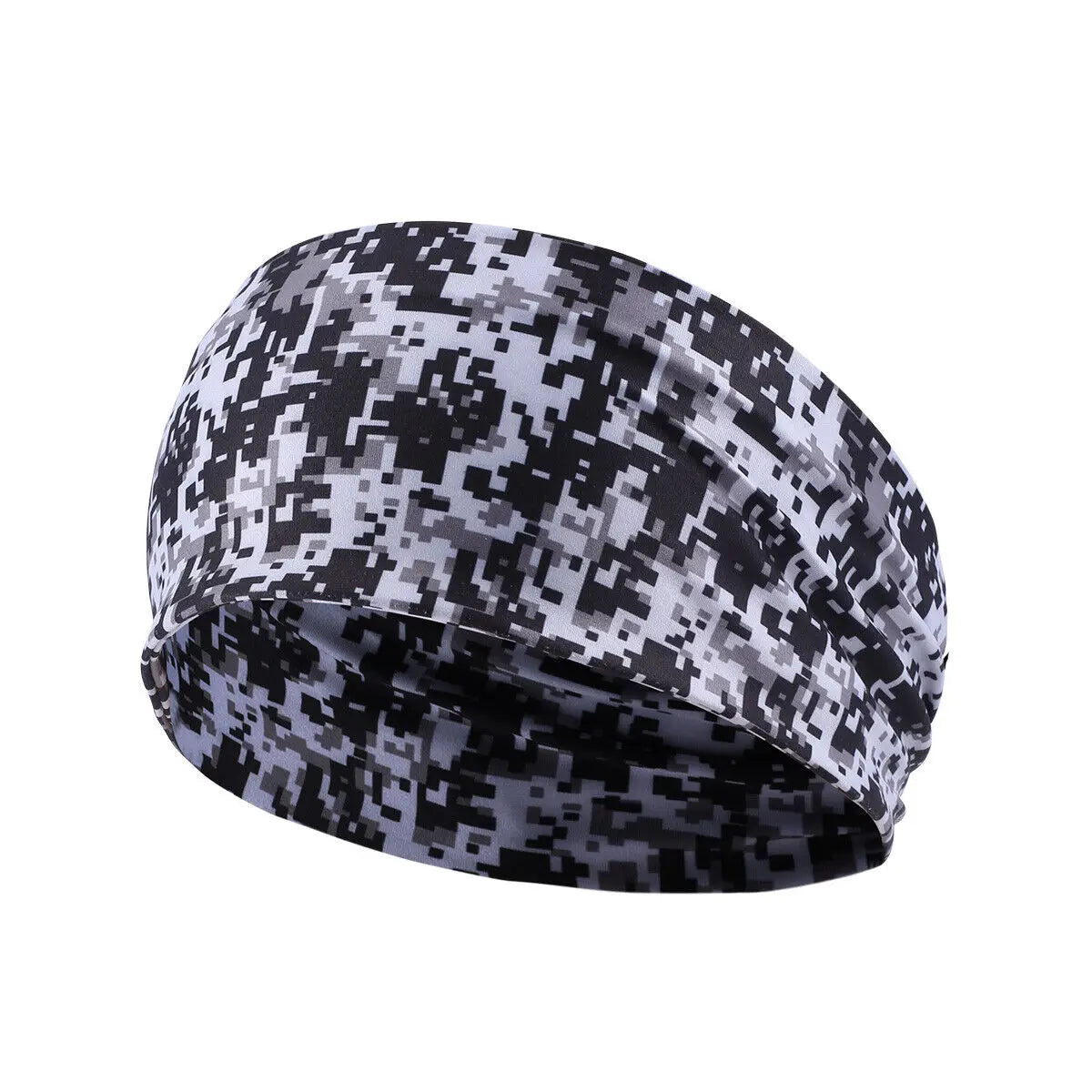 Mens Womens Wide Headband Non-slip Elastic Hair Wrap Sports Yoga Gym Hairband Breathable Gym Running Tennis Outdoor Headwrap