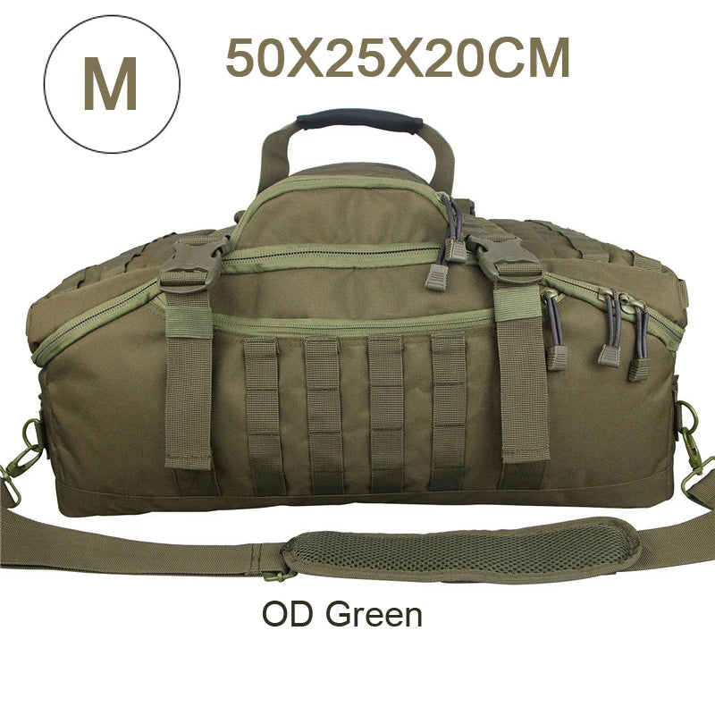 Outdoor Mountaineering Bag Molle Tactical Backpack Large Duffel Bag Hiking Camping Travel Bags